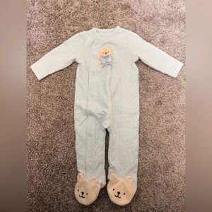 Little Me Soft Blue Baby Onesie